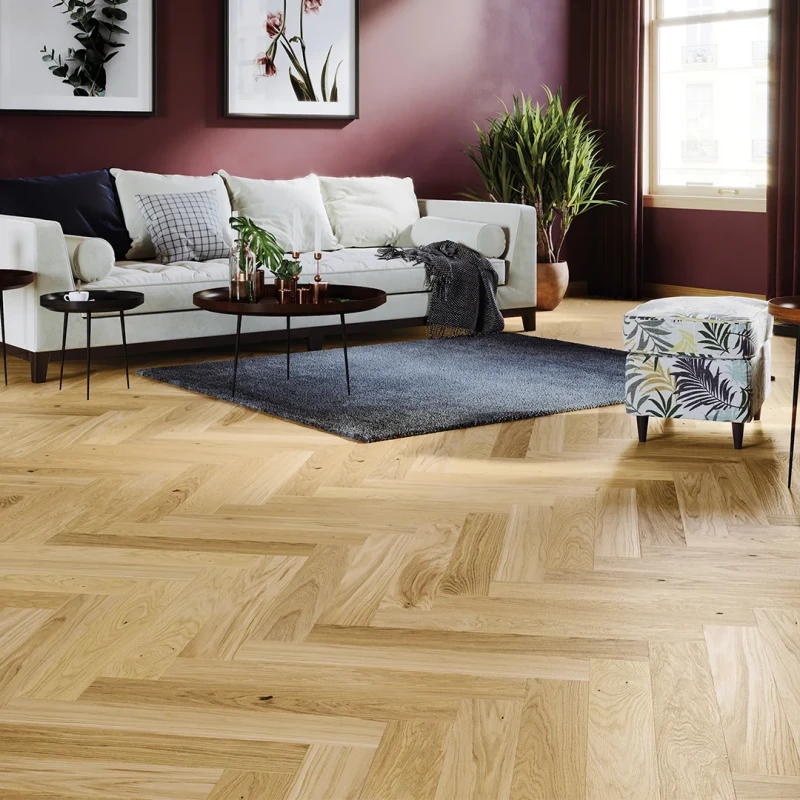 Stejar Bright Herringbone 110 photo1